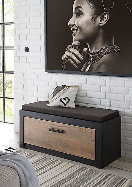 INOSIGN Schuhbank »Brügge, Garderobenbank mit Klappe und Sitzkissen, modern günstig online kaufen