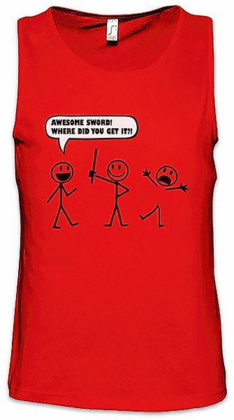 Urban Backwoods Tanktop Awesome Sword Ärmelloses T-Shirt Stick Figure Stric günstig online kaufen