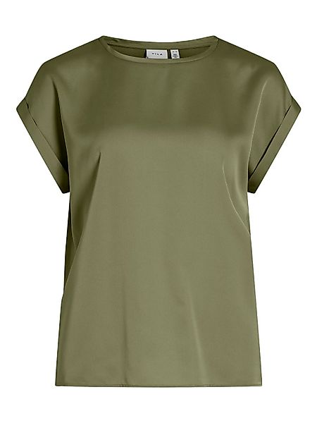 Vila T-Shirt Satin Blusen Kurzarm Basic günstig online kaufen
