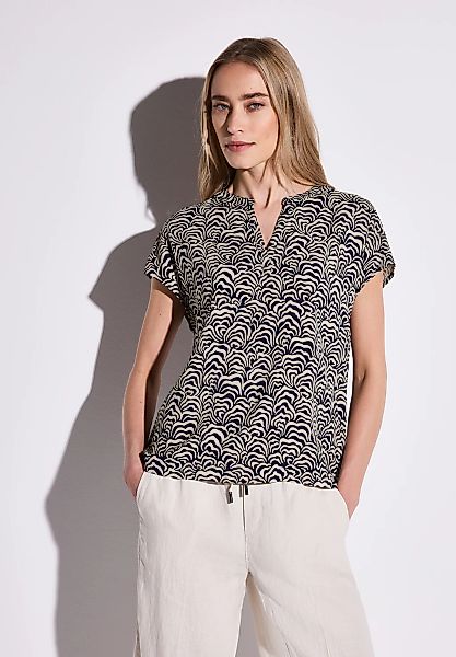 STREET ONE Kurzarmbluse, aus softer Viskose günstig online kaufen