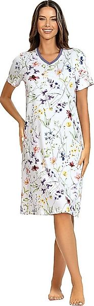 Ascafa Nachthemd Damen-Nachthemd Single-Jersey Blumen günstig online kaufen