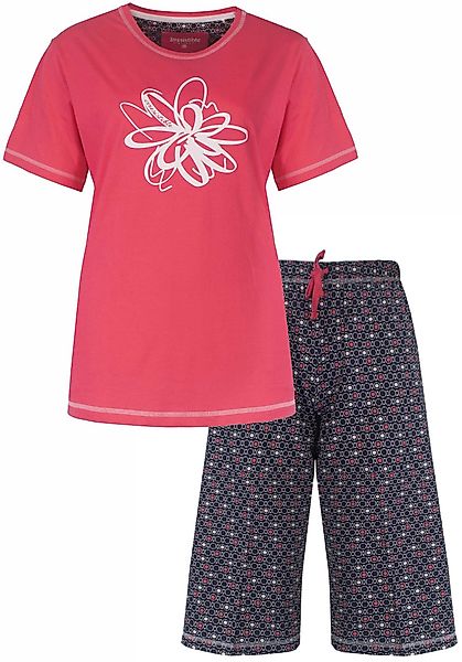 Irresistible Schlafanzug Damen Pyjama mit Caprihose günstig online kaufen