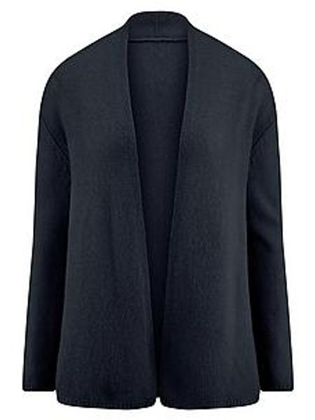 Strickjacke Stehkragen include blau günstig online kaufen