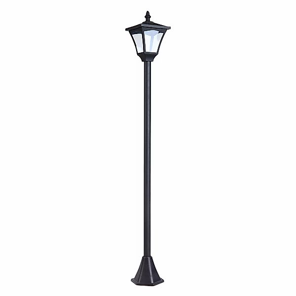 Outsunny Solar Laterne Gartenlaterne Wegleuchte mit LED 10 Lumen Schwarz 15 günstig online kaufen