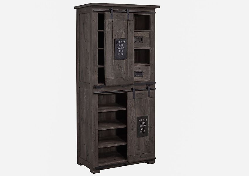 Massivmoebel24 Dreh-/Schwebetürenschrank #217 (Schrank Mango 80x45x175 günstig online kaufen