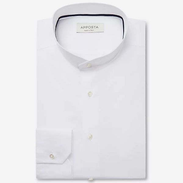 Hemd  einfarbig  weiß baumwoll-coolmax twill, kragenform  angeschrägter ste günstig online kaufen