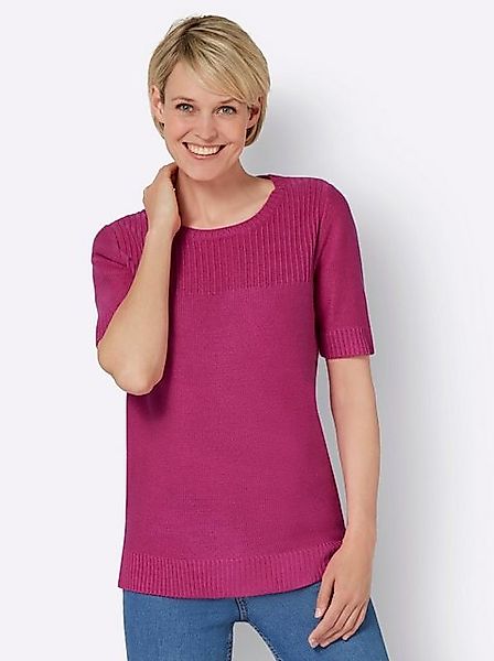 Sieh an! Strickpullover Kurzarmpullover günstig online kaufen