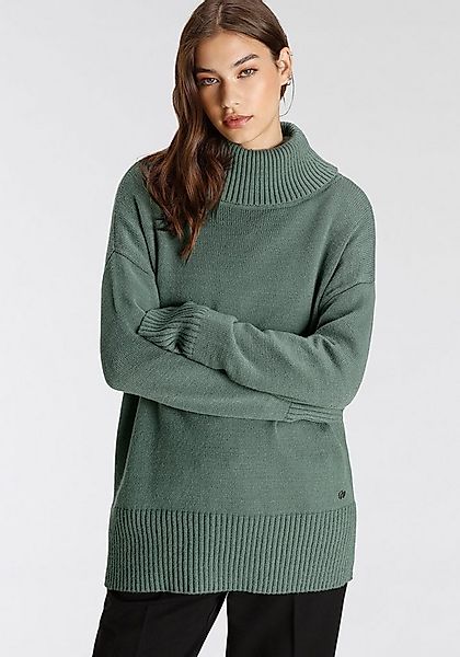 Tamaris Rollkragenpullover in lässiger Form mit seitlichen Schlitzen günstig online kaufen