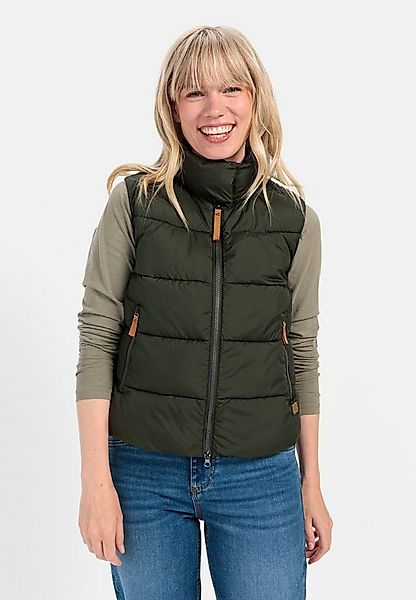 camel active Steppweste aus recyceltem Polyester ärmellos Stehkragen mit St günstig online kaufen