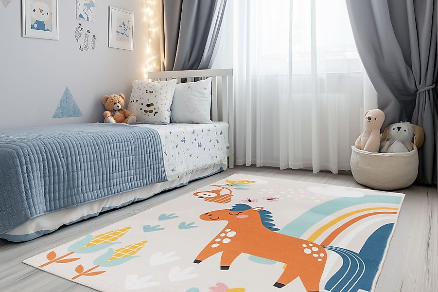 Obsession Kinderteppich »Magic Kids ML 107«, rechteckig, 8 mm Höhe, niedlic günstig online kaufen