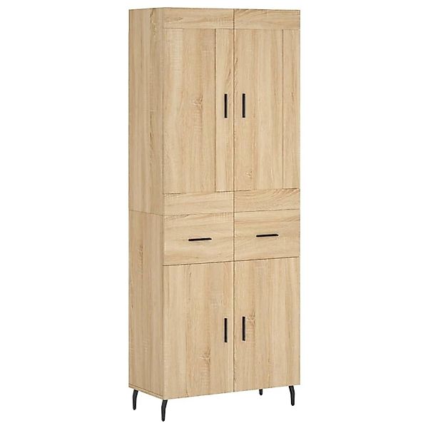 vidaXL Highboard Sonoma-Eiche 69,5x34x180 cm Holzwerkstoff 3199892 günstig online kaufen