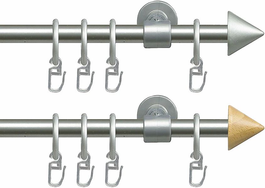 Liedeco Gardinenstange "Stilgarnitur, Komplettstilgarnitur New York 16 mm" günstig online kaufen