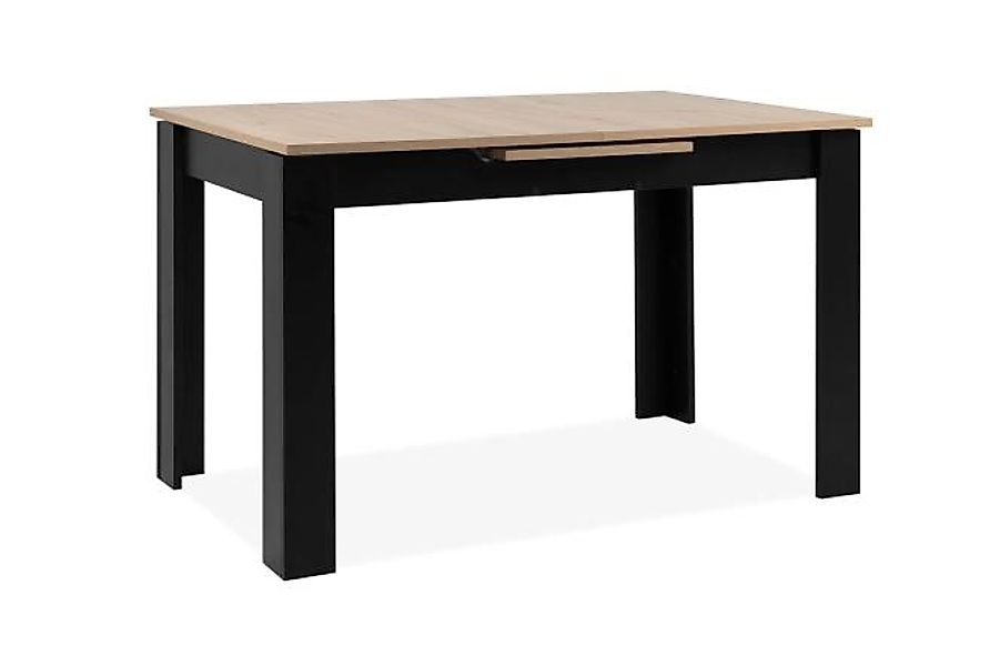 Esstisch ausziehbar 125-160 cm Dekor Artisan Oak / Schwarz günstig online kaufen