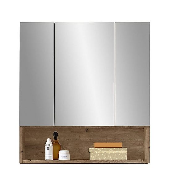 BEGA BBK Badezimmerspiegelschrank 3 Spiegeltüren, Ablagefach, viking oak De günstig online kaufen