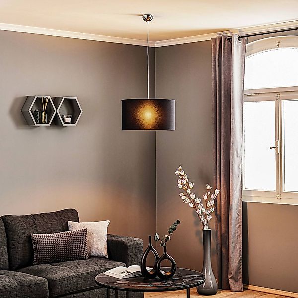 Hängeleuchte Roller, schwarz, Ø 45 cm günstig online kaufen
