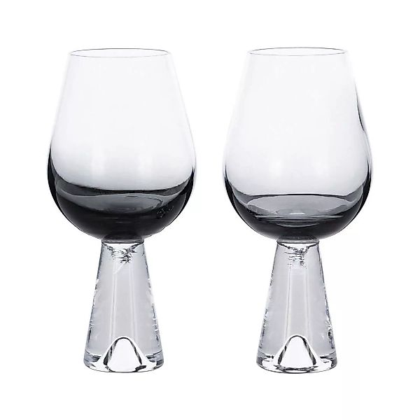 Tom Dixon - Tank Weinglas 2er Set - schwarz/mundgeblasen/H x Ø 18,6x9cm günstig online kaufen