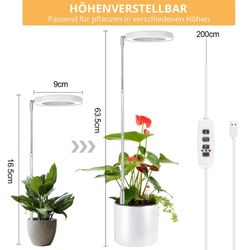 MUPOO Pflanzenlampe LED Pflanzenleuchte USB Timer günstig online kaufen