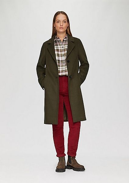 s.Oliver Funktionsmantel Outdoor-Mantel Weicher Wollmantel mit Reverskragen günstig online kaufen