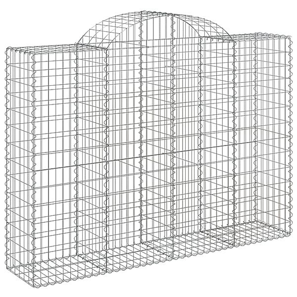 vidaXL Gabionen mit Hochbogen 10Stk 200x50x140/160cm Eisen 1669122 günstig online kaufen