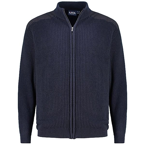 North Strickjacke aus Baumwolle Farbe blau Größe: 4XL günstig online kaufen