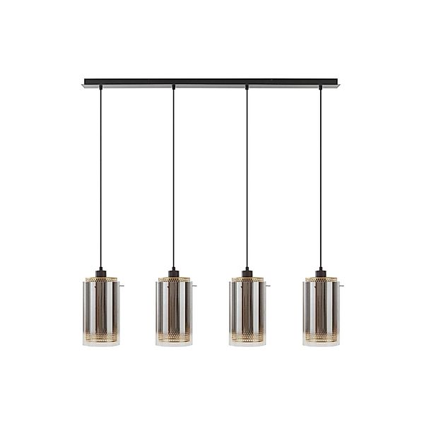 Lucande Pendelleuchte Sterzy 10012954 Modern in Alu aus Glas 4-flammig E27 günstig online kaufen