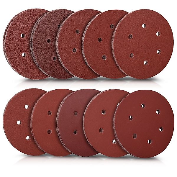Navaris Schleifteller 100x Klett-Schleifscheiben Set - günstig online kaufen
