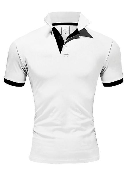 behype Poloshirt "BASE", mit kontrastfarbigen Details günstig online kaufen