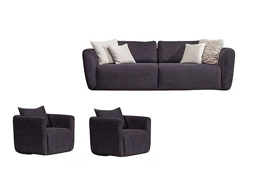 Villa Möbel Polstergarnitur Allegro, (Set, 3-tlg), mit Relax-/Bettfunktion günstig online kaufen