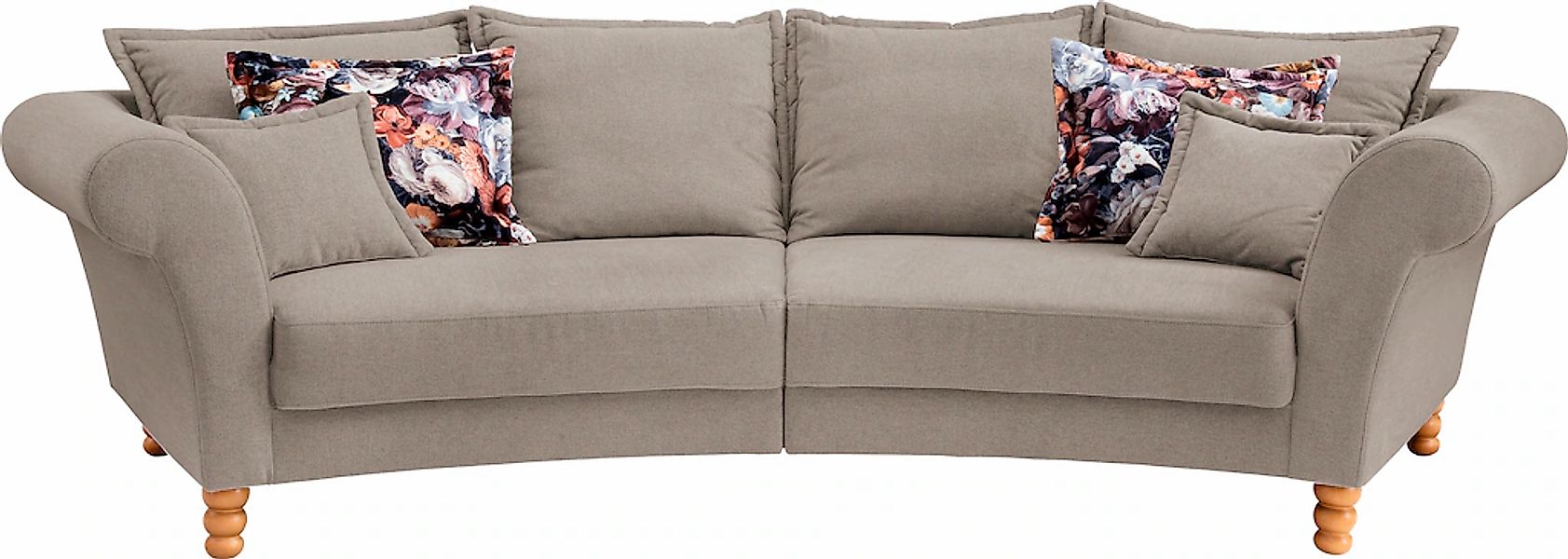 Home affaire Big-Sofa "Tassilo geschwungene Formensprache, bequem, Mega Sof günstig online kaufen