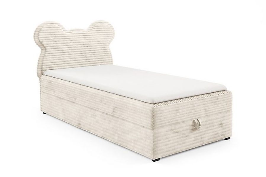 Deine Möbel 24 Boxspringbett TEDDY Boxbett Polsterbett Teddy-Kopfteil Bett günstig online kaufen