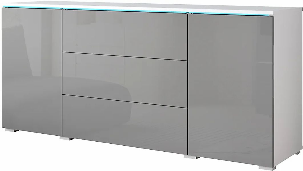 Home affaire Sideboard "VERA, grifflos" verstellbare Einlegeböden, Wahlweis günstig online kaufen