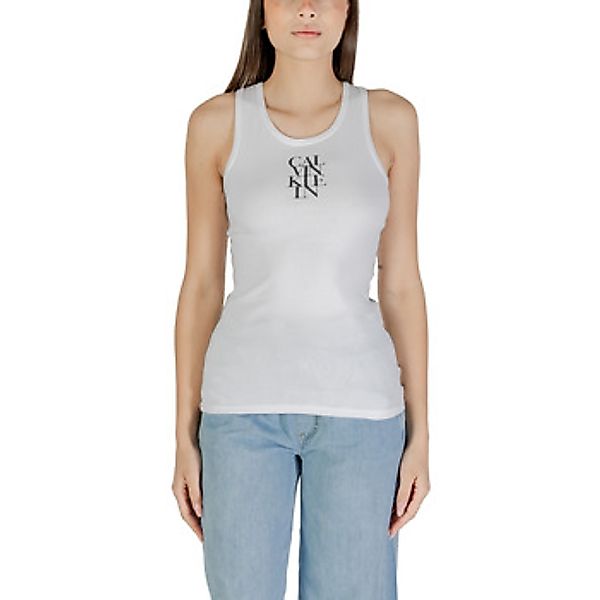 Calvin Klein Jeans  Blusen SL COTTON RIB SOLID LV044C219G günstig online kaufen