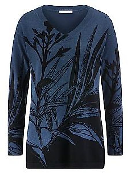 V-Pullover Peter Hahn blau günstig online kaufen