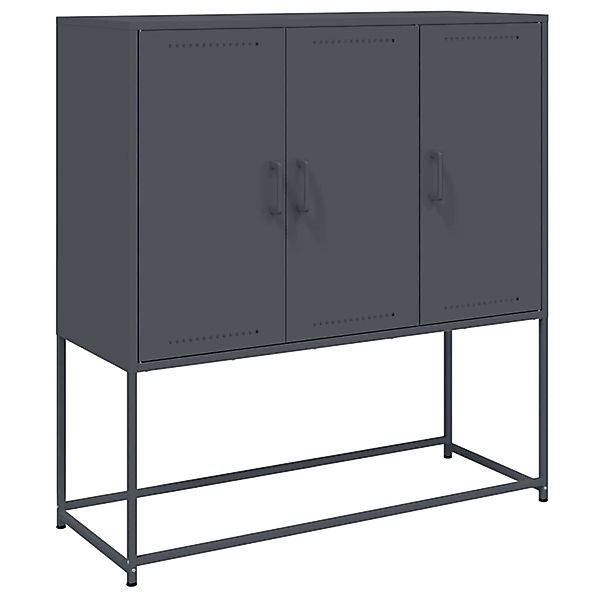 vidaXL Highboard Anthrazit 100,5x39x107 cm Stahl 846538 günstig online kaufen