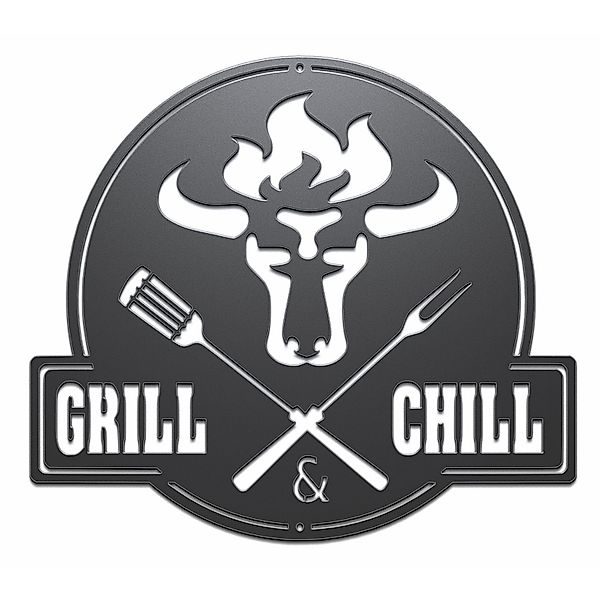 teileplus24 Wanddekoobjekt CG02 Gartenschild Grill Schild günstig online kaufen