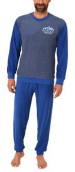 Normann Pyjama Herren Frottee Pyjama langarm günstig online kaufen