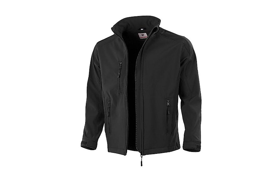 Qualitex Workwear Softshelljacke Softshelljacke schwarz, Gr. 4XL günstig online kaufen