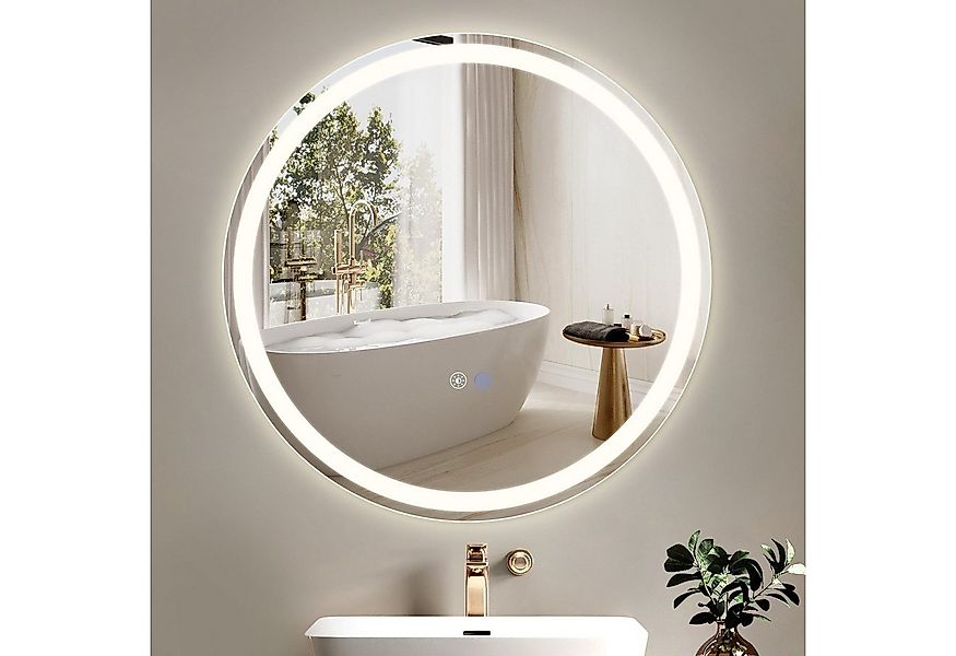 Nettlife Badspiegel Wandspiegel Rund mit Touch Schalter Entfogger, Dimmbar günstig online kaufen