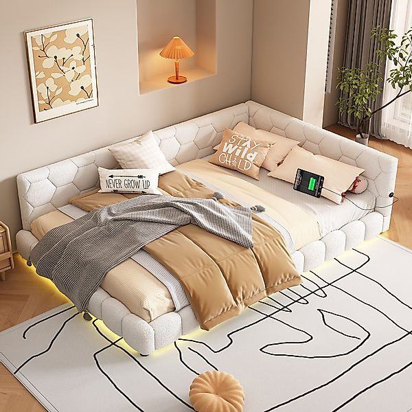 HAUSS SPOLE Schlafsofa 140*200cm mit Umgebungslicht, günstig online kaufen