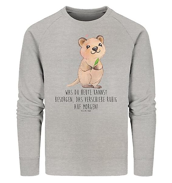 Mr. & Mrs. Panda Longpullover Quokka Happy Größe L - Heather Grey - Geschen günstig online kaufen