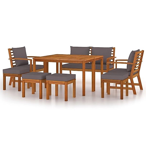 vidaXL Garten-Essgruppe 9-tlg. Garten-Essgruppe mit Kissen günstig online kaufen
