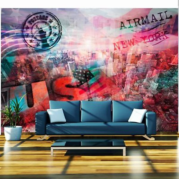 artgeist Fototapete NYC - patriotic theme mehrfarbig Gr. 350 x 245 günstig online kaufen