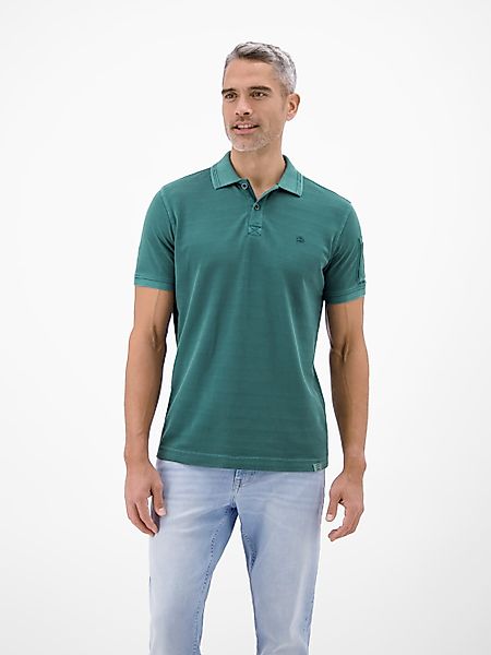 LERROS Poloshirt "Poloshirt, unifarben aus gestreiftem Piqué-Gewebe" günstig online kaufen