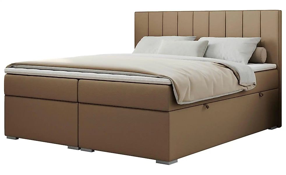 Boxbett mit Bettkasten Ally ¦ braun ¦ Maße (cm): B: 140 H: 118 Betten > Kom günstig online kaufen