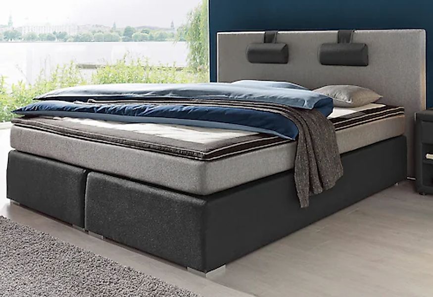 ATLANTIC home collection Boxspringbett "Rick", mit Bonnell-Federkernmatratz günstig online kaufen