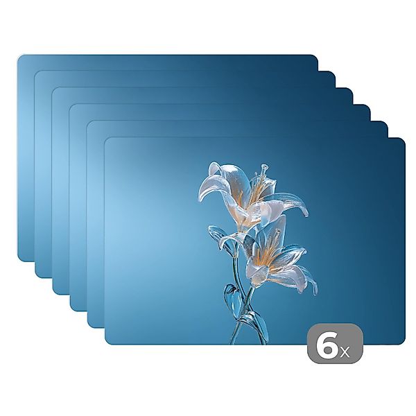 MuchoWow Platzset Lilien - Blau - günstig online kaufen