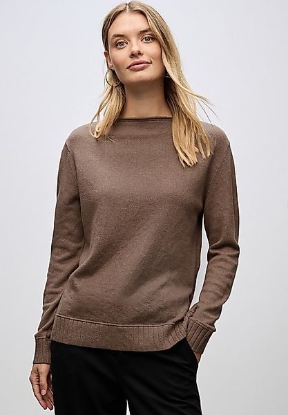 STREET ONE Strickpullover mit U-Boot-Ausschnitt günstig online kaufen