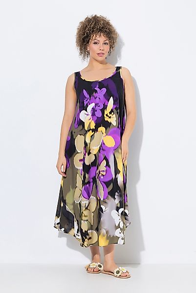 Ulla Popken Maxikleid Midikleid Blüten A-Linie günstig online kaufen