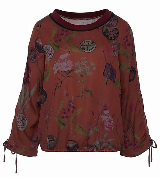 incasual Blusenshirt Langarmshirt figurumspielend im Blumen-Alloverprint günstig online kaufen