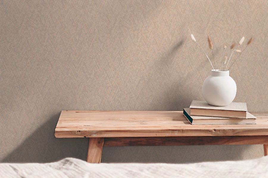 A.S. Création Vliestapete »mit grafischem Muster im Fischgratstil« matt str günstig online kaufen